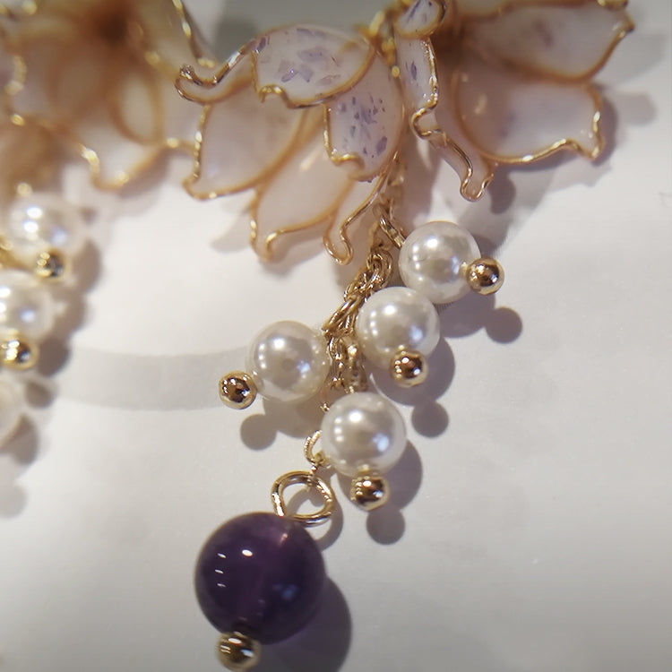 Lily of the Valley Flower Drop Earrings