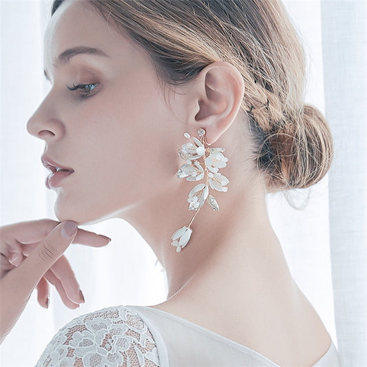 Floral Statement Drop Earrings