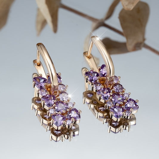 Elara Crystal Drop Earrings