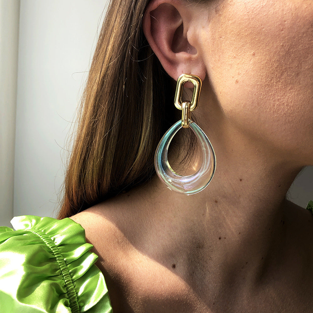 Lumière Glass Drop Earrings