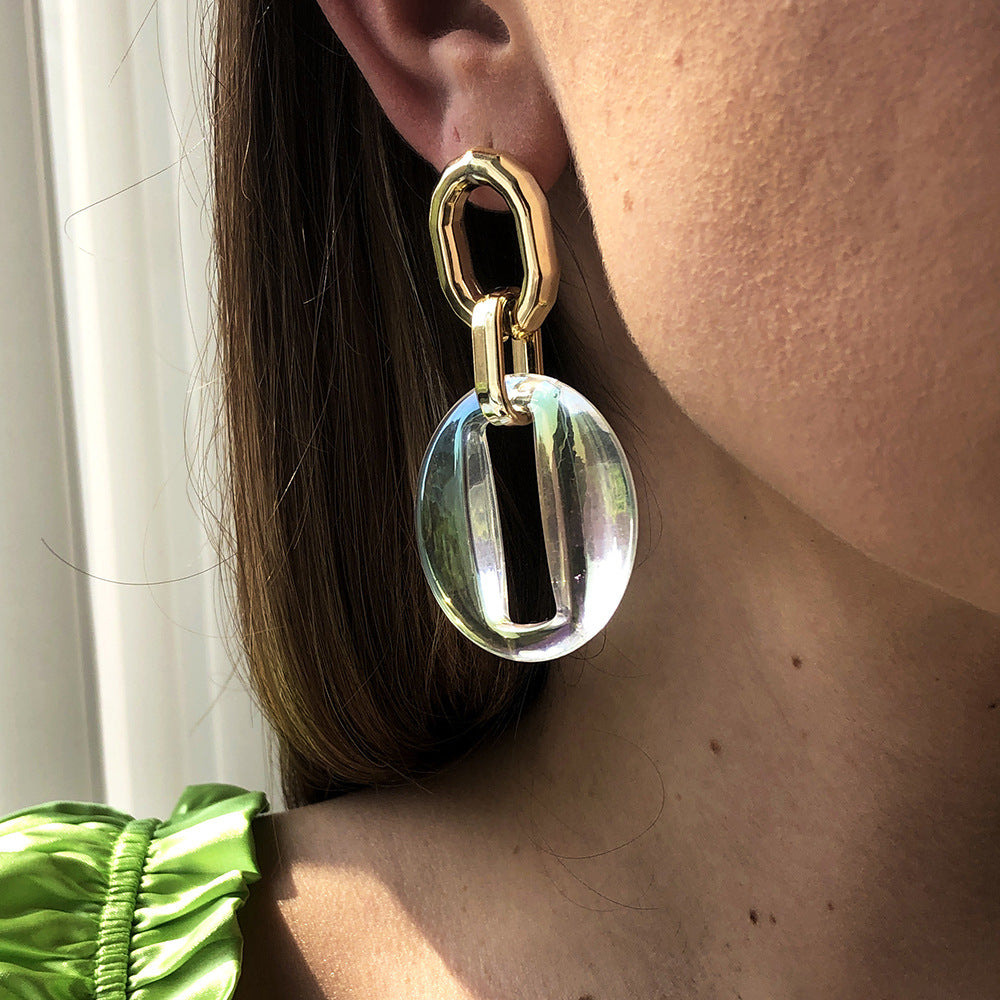 Lumière Glass Drop Earrings