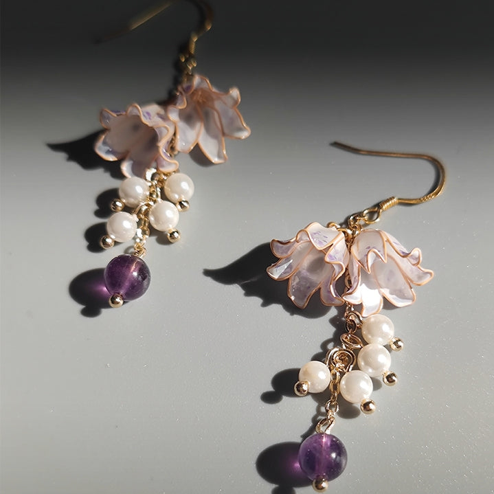 Lily of the Valley Flower Drop Earrings