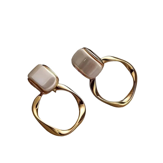 Elegant Geometric Hoop Earrings