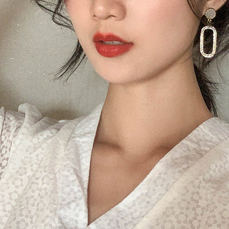 Nova Crystal Frame Earrings