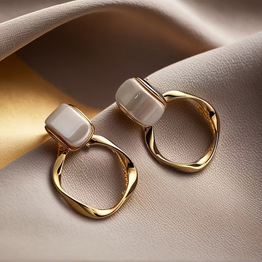 Elegant Geometric Hoop Earrings
