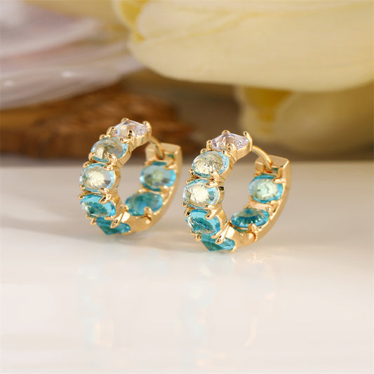 Lumière Lake Blue Earrings