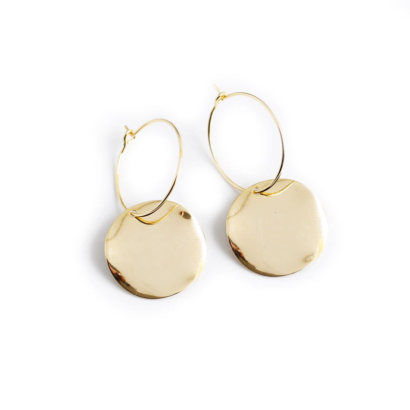 Ava Wave Hoop Earrings