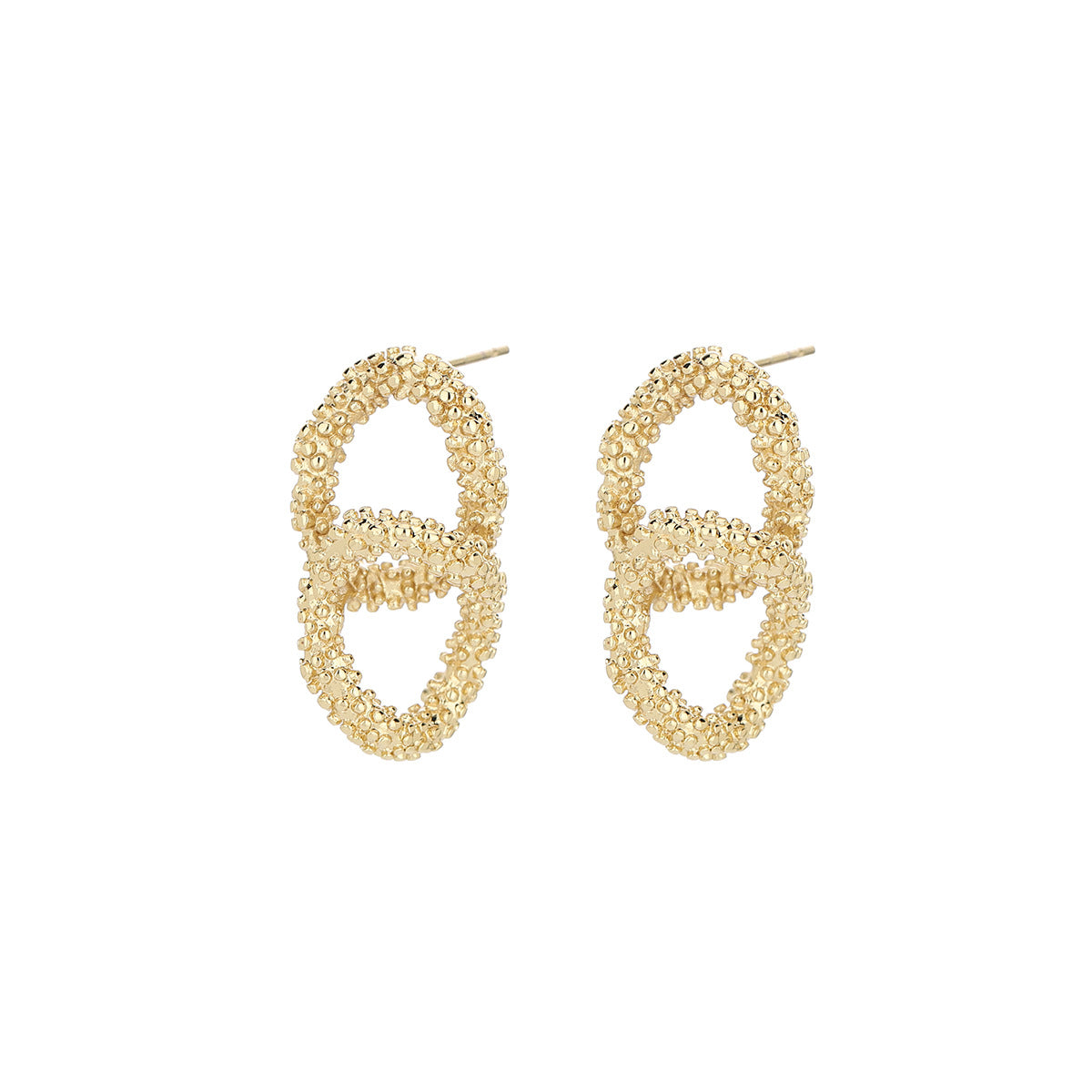Amara Textured Gold Earrings