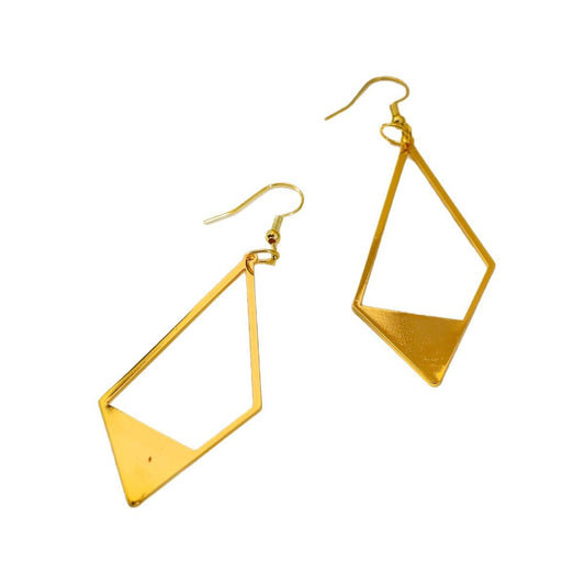 Sleek Geometric Drop Earrings