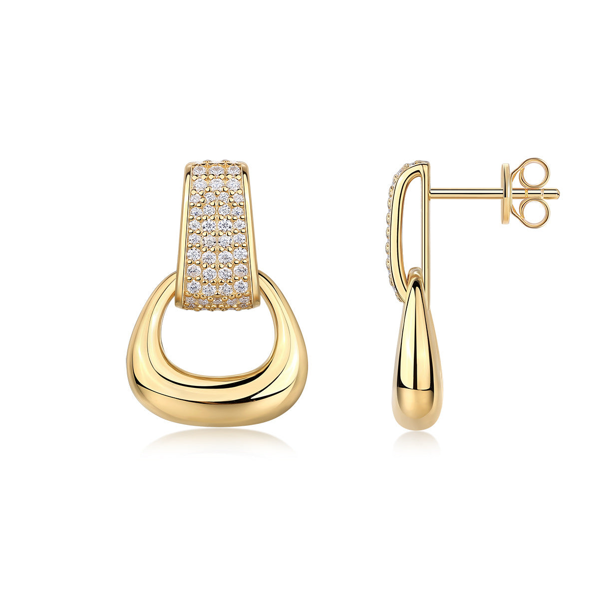 Celeste Moissanite Drop Earrings