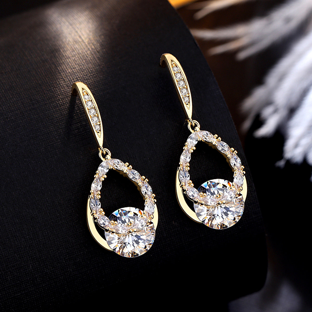 Crystal Drop Earrings