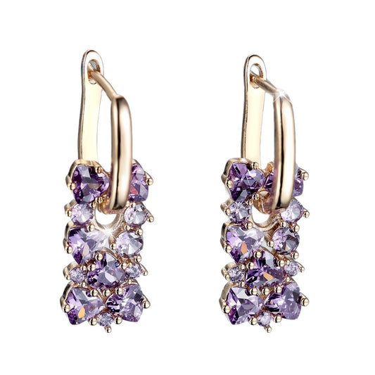 Elara Crystal Drop Earrings
