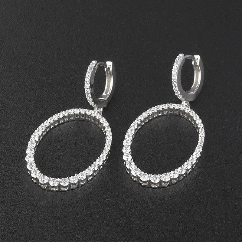 Era Oval Halo Earrings