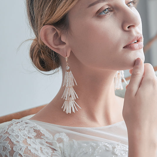 Evening Statement Tassel Earrings