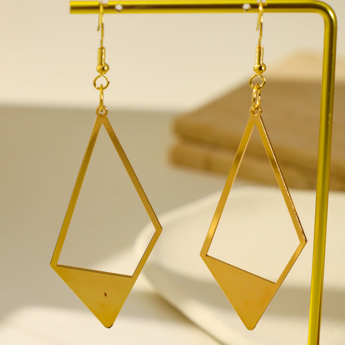 Sleek Geometric Drop Earrings